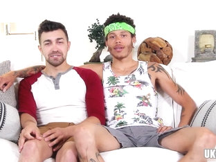 Latin gay interracial and cumshot