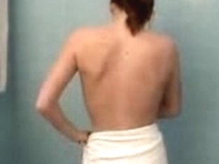 Guy filmed his cute brunette girlfriend in the bathtub