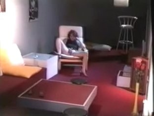 Great view of my woman i'd like to fuck fingering in living room