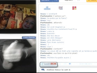 Chatroulette- 2 French Beauties Initiation to be sucked