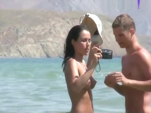 Sexy Brunette Hot Nudits Beach Babe Voyeur Video