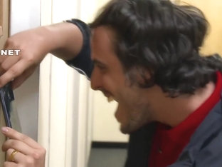 Footballer Milked for a Sperm Sample