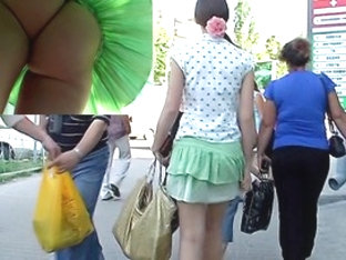 Astounding Street Upskirt Clip Movie Scene