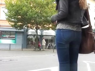 Nice Ass Girl In Tight Jeans Pants