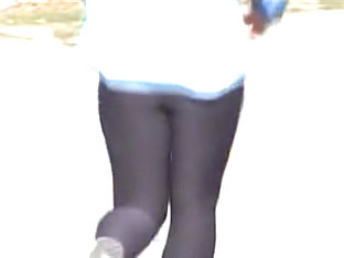 Sexy Candid Camera Recording Nice Running Legs In The Street 01x