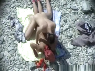 Horny Couple In The Beach Having Sex