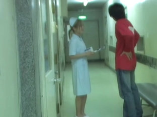 Sharked Girl In Nurse Uniform Fell On The Floor