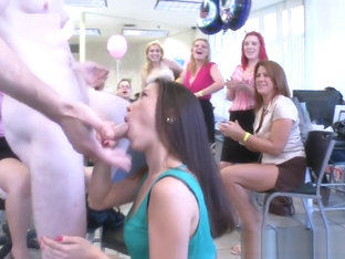 My Asian GF Sucking Strippers Cock At Party