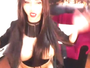 Incredible shemale movie with Big Tits, Webcam scenes