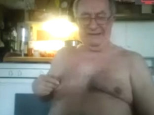 Grandpa jerk off   show his asshole
