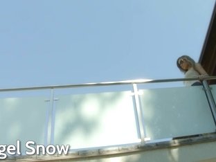 Allinternal Angel Snow is fucked hard and filled with cum