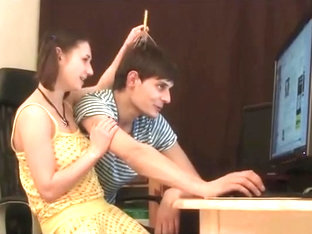 Cutie seduces pal to bang