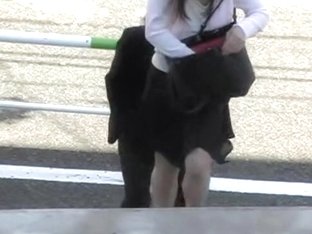 Hot Japanese Businesswoman Gets Pulled Into Some Wild Sharking Affair