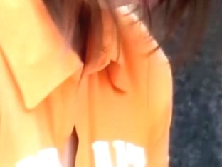 Asian Babe With Nice Tits Gets Boob Sharked On The Street.