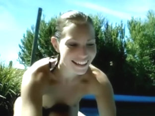 Teen Teases With Her Tits In The Swimming Pool