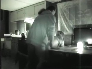 Nightvision Sextape In The Kitchen