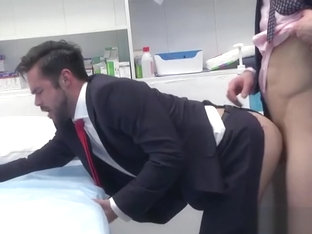 Big dick doctor anal sex with cumshot