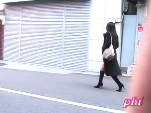 Hot Business Asian Lady Got Sharked In Japan On Her Way Home