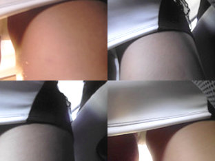 Upskirt Footage Of G-string Of A Girl In Mini Skirt