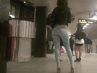 Heels and nice ass in jeans