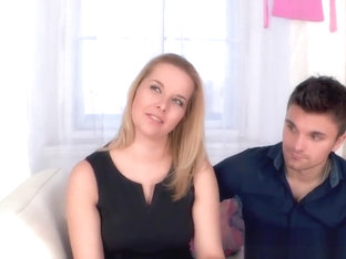 Euro housewife screwed in front of husband