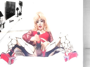 Sissy sexy niclo makeup after masturbation cumshot