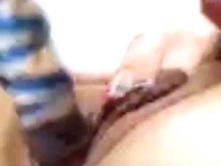 Hot Close-up Video With Dildo Penetrating Pink Pussy
