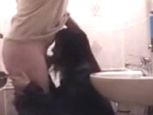 Blowjob In The Private Bathroom Caught On Spy Cam