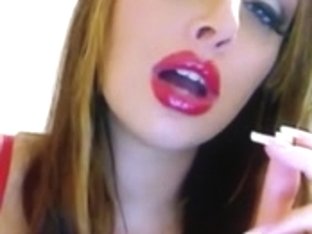 Femdom Slut Smoking On Webcam Show