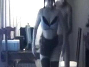 sexually excited dilettante pair filming one of their homemade porn movie scenes