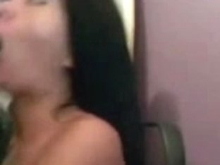 Long Cumshot On Pretty Japanese Face Under My Table