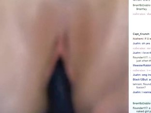 Stickam Babe In Close-up Masturbation Session