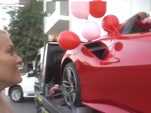 Insane Valentine's Surprise - A Ferrari With 1000 Roses!!