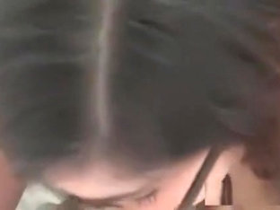 Cute Brunette Fellating Dick With Lust In Pov