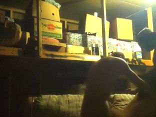 Latin Employees Have A Threesome In The Warehouse After Work