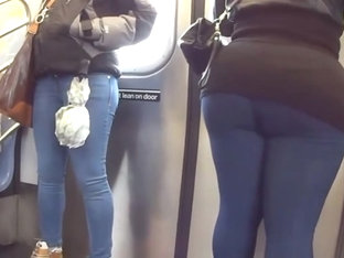 Bubble Ass Taking The Train