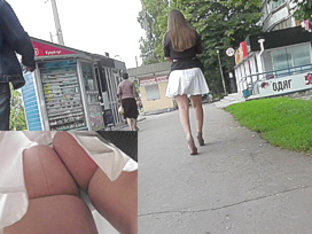 Young Coquette Was Filmed On The Upskirt Hidden Camera