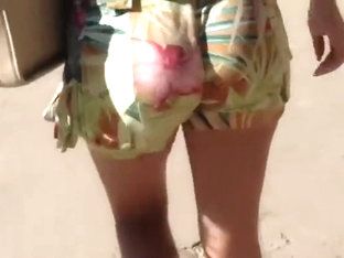 Those Flowery Shorts Look Good On Her