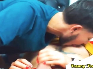 Sucking My Partners Cock While Everyone Is Watching