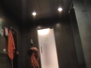 I Recorded That Sexy Babe With Orange Towel On The Spy Camera