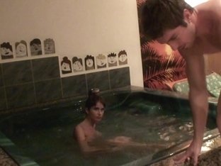 Nessa Devil in homemade video showing hardcore sex in a pool