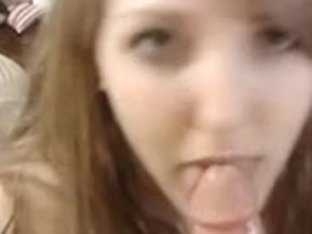 Marvelous Cutie From England Sucking Penis