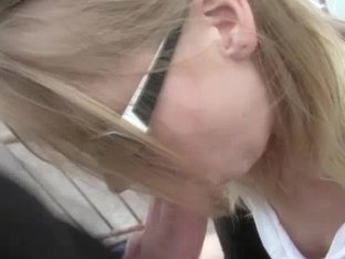 Public Blowjob And Fucking With A Shy Hot Blonde