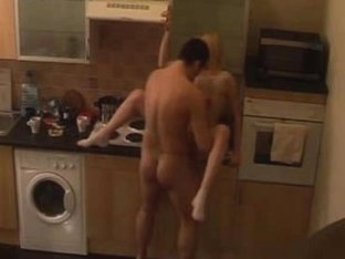Amateur Homemade Video In The Kitchen