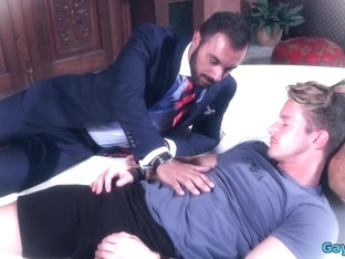 Muscle gay anal sex with cumshot