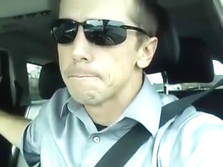Driving while jacking off for web cam audience