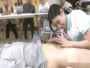 Bottomless Japanese Nurse Sixtynine Blowjob In Public