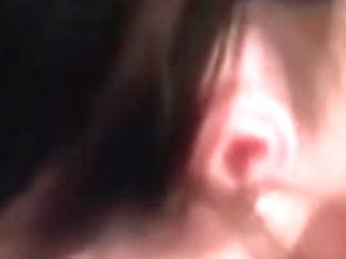 Cum slurping chick does not miss a drop