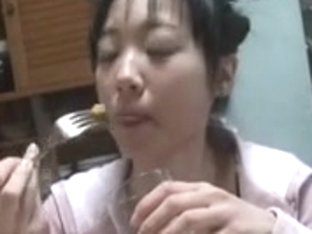 Japanese legal age teenager oral stimulation and use cum for food