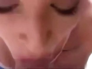 Close Up Oral Sex Cum In Her Throat